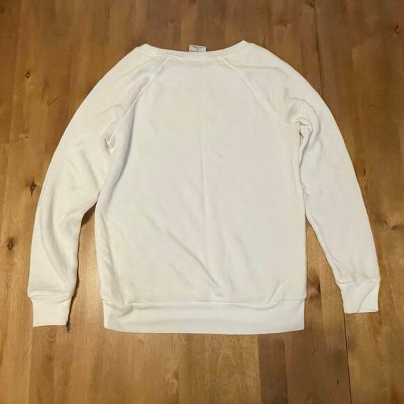 Naughty Nice Sweatshirt White with Red & Silver Sequins Sz XS Christmas Holiday - Picture 10 of 10